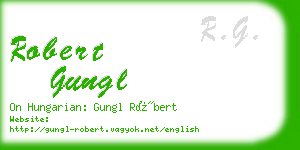 robert gungl business card
